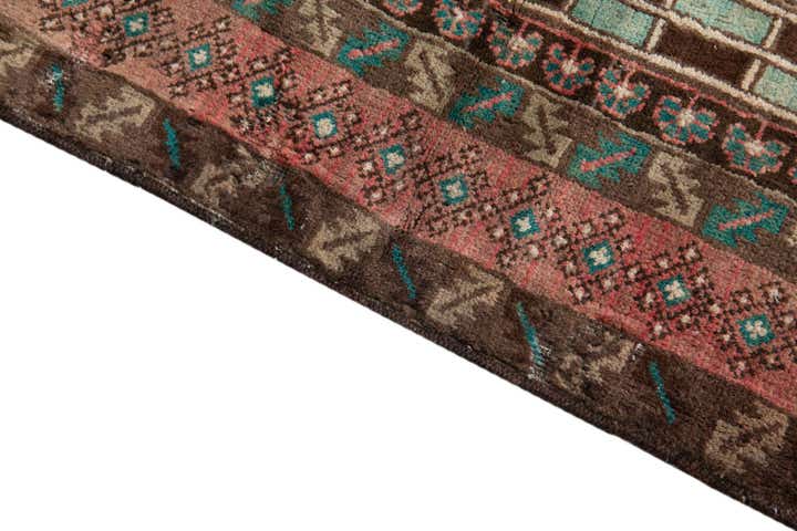 3' 9 x 6' 4 Hand Knotted Ultra Vintage Persian Wool Rug