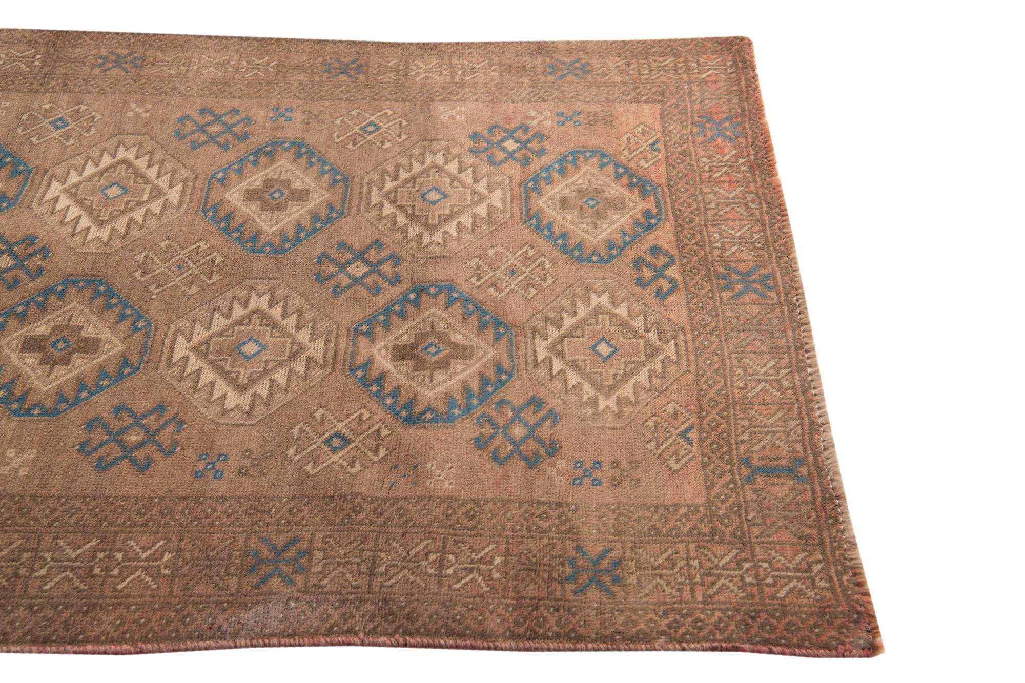 3' 9 x 6' 3 Hand Knotted Ultra Vintage Persian Wool Rug