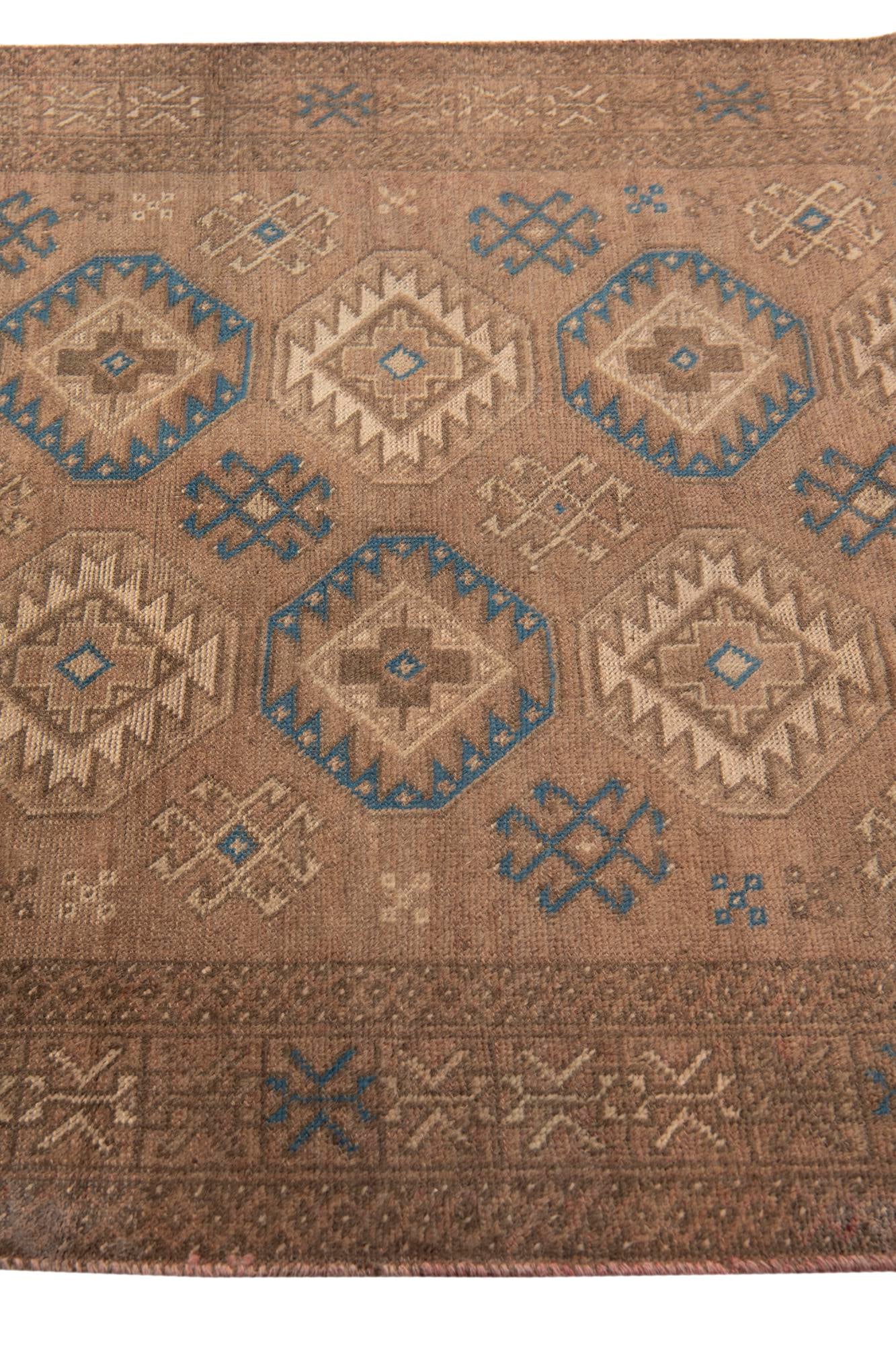 3' 9 x 6' 3 Hand Knotted Ultra Vintage Persian Wool Rug