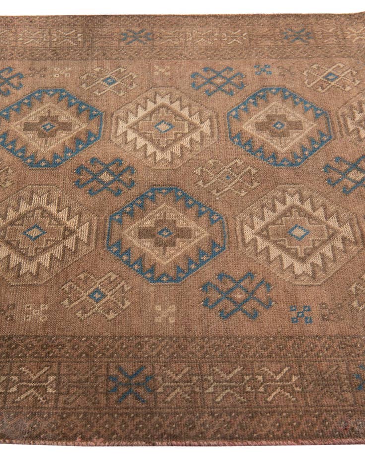 Detail image of 3' 9 x 6' 3  Hand Knotted Ultra Vintage Persian Wool Rug