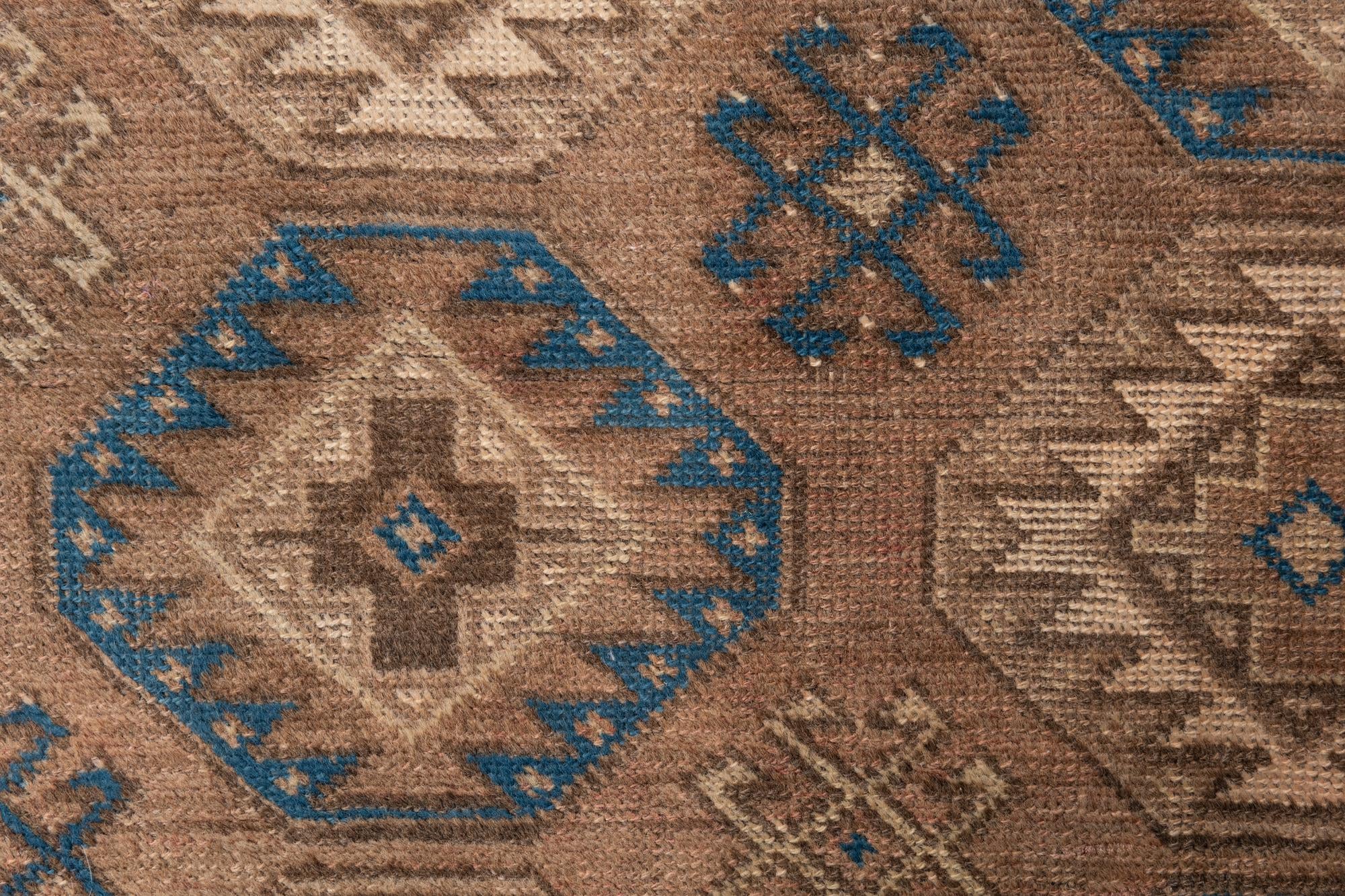 3' 9 x 6' 3 Hand Knotted Ultra Vintage Persian Wool Rug