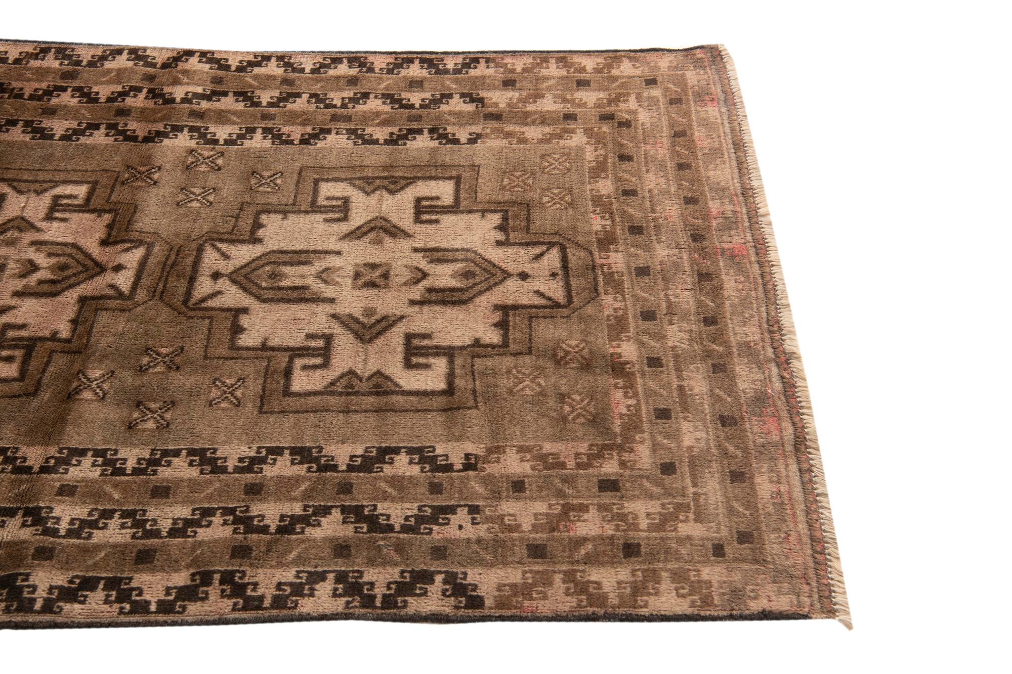 3' 6 x 6' Hand Knotted Ultra Vintage Persian Wool Rug