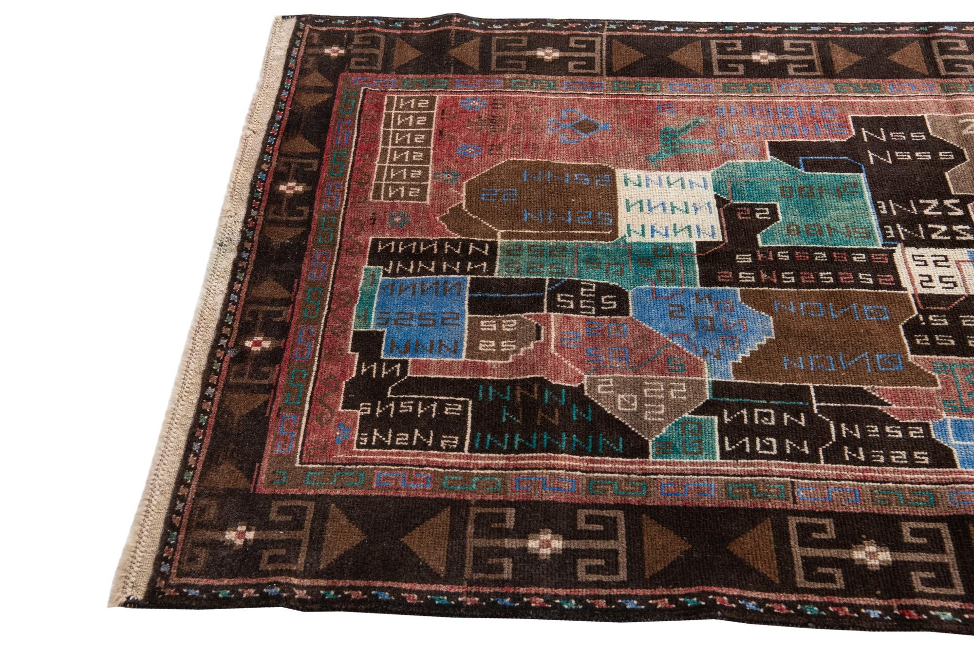 3' 9 x 6' 8 Hand Knotted Ultra Vintage Persian Wool Rug