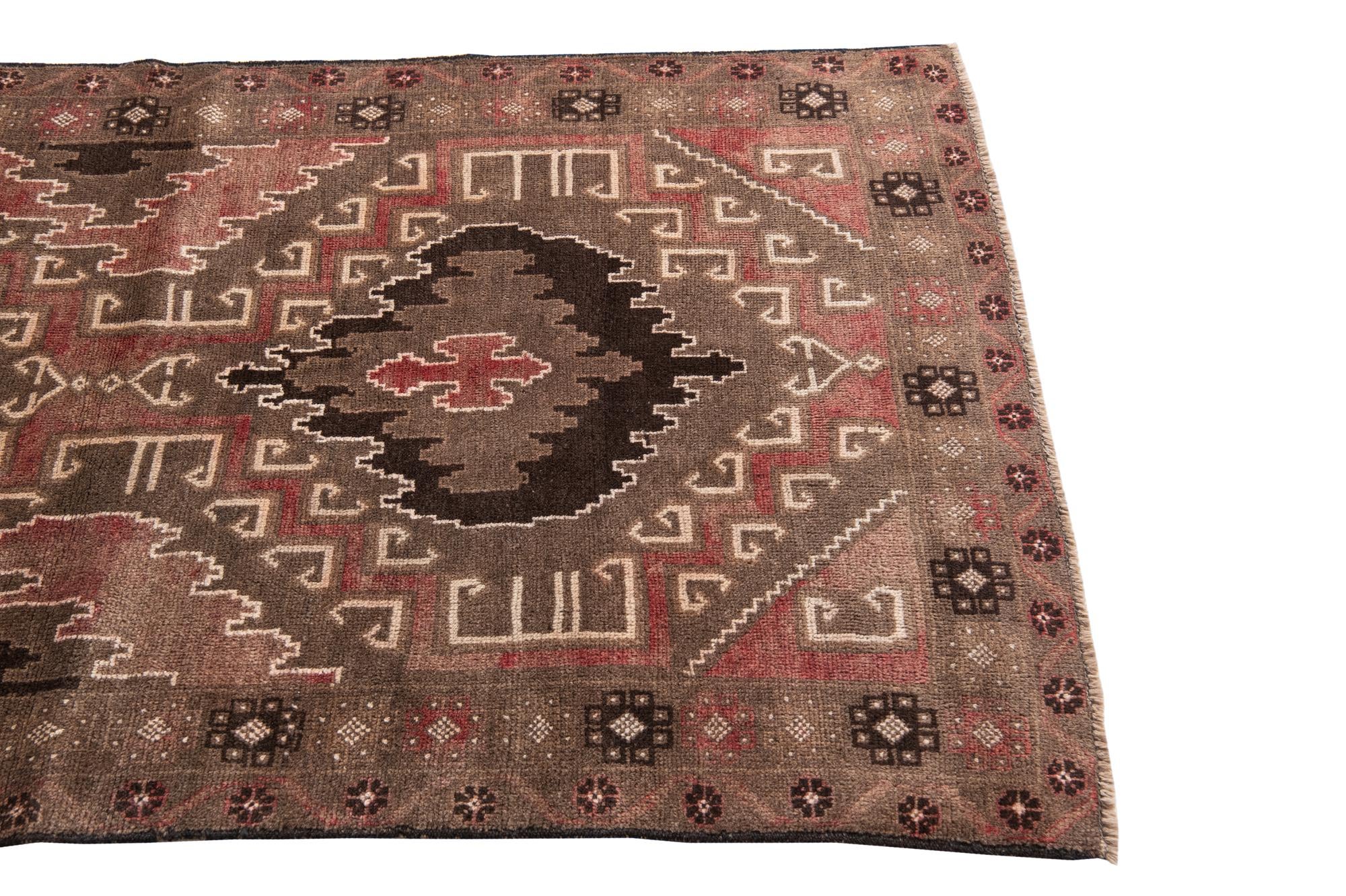 3' 5 x 6' 3 Hand Knotted Ultra Vintage Persian Wool Rug