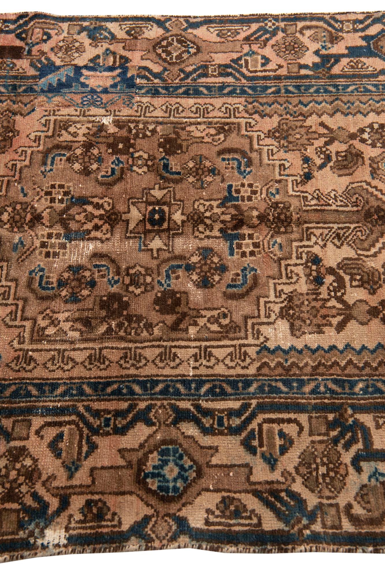4' x 6' 5 Hand Knotted Ultra Vintage Persian Wool Rug