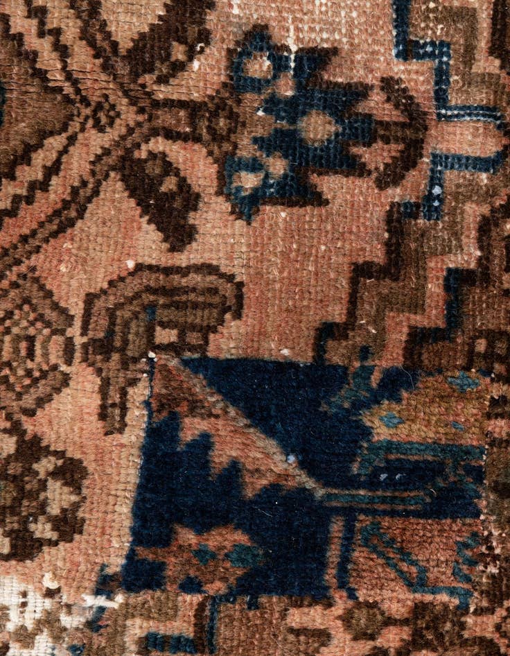 Detail image of 4' x 6' 5  Hand Knotted Ultra Vintage Persian Wool Rug