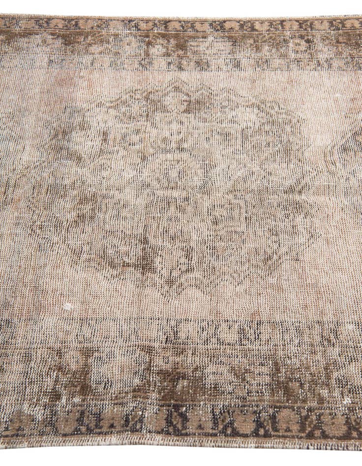 Detail image of 4' 2 x 6' 10  Hand Knotted Ultra Vintage Persian Wool Rug