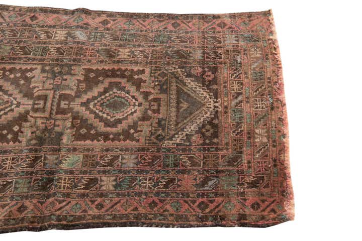 2' 8 x 3' 10 Hand Knotted Ultra Vintage Persian Wool Rug