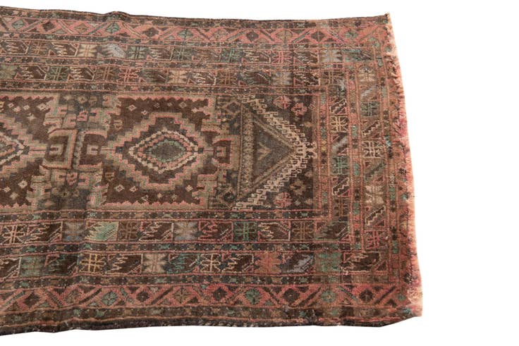 Detail image of 2' 8 x 3' 10 Hand Knotted Ultra Vintage Persian Wool Rug