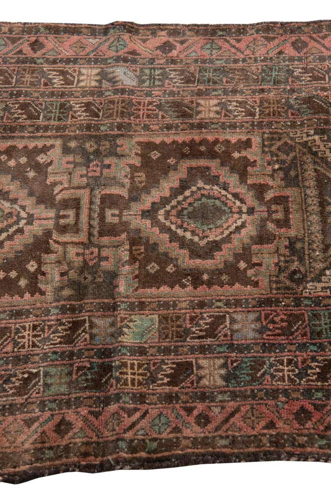 2' 8 x 3' 10 Hand Knotted Ultra Vintage Persian Wool Rug