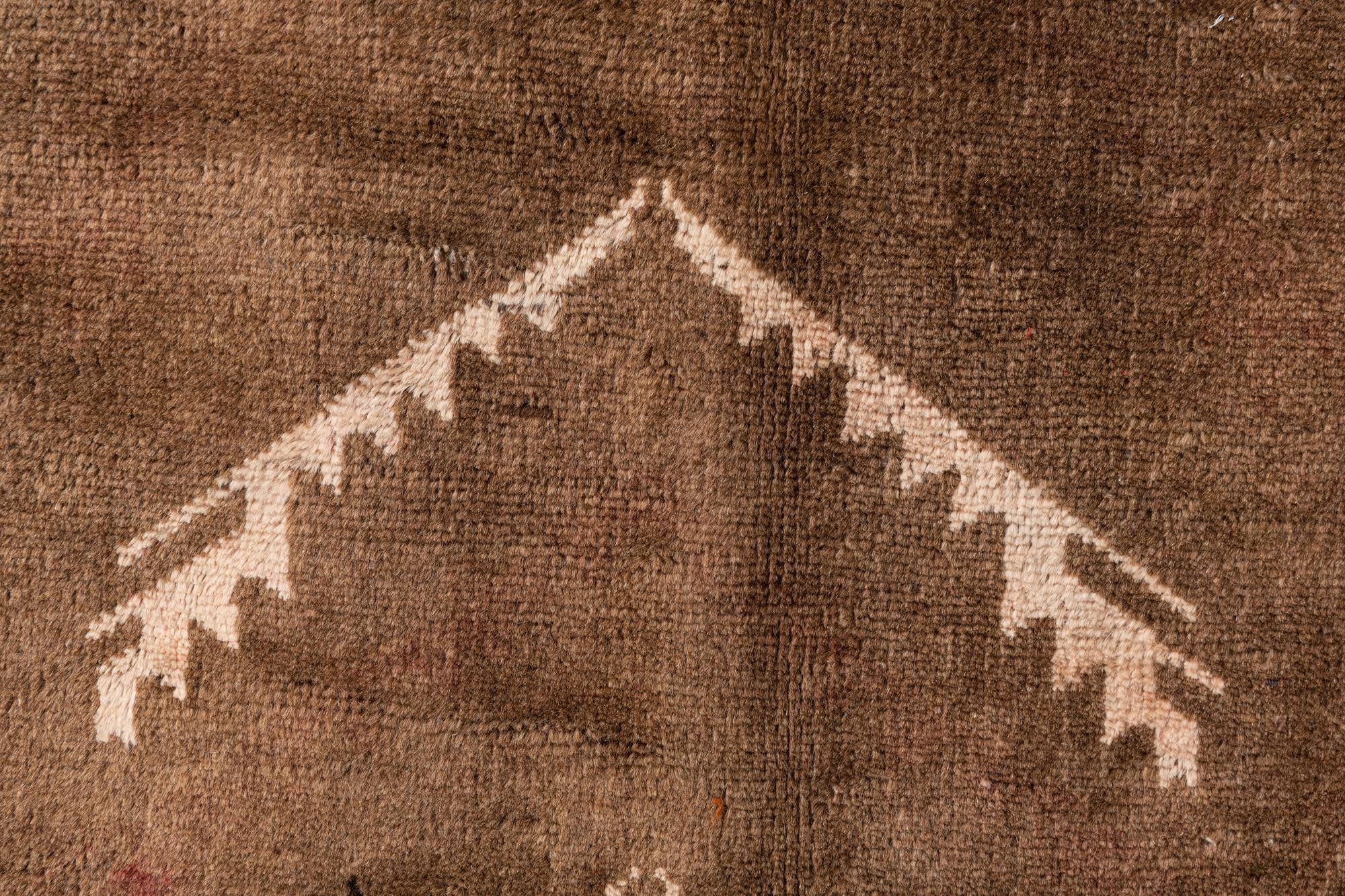 3' 8 x 6' 4 Hand Knotted Ultra Vintage Persian Wool Rug