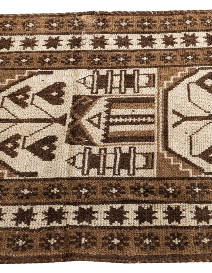 Detail image of 3' x 4' 5  Hand Knotted Ultra Vintage Persian Wool Rug