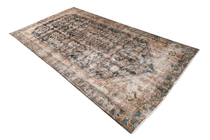 Detail image of 4' 10 x 8' 10 Hand Knotted Ultra Vintage Persian Wool Rug