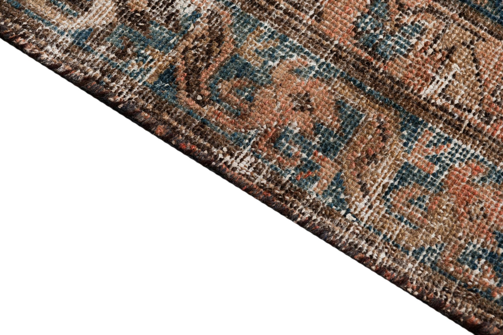 4' 10 x 8' 10 Hand Knotted Ultra Vintage Persian Wool Rug