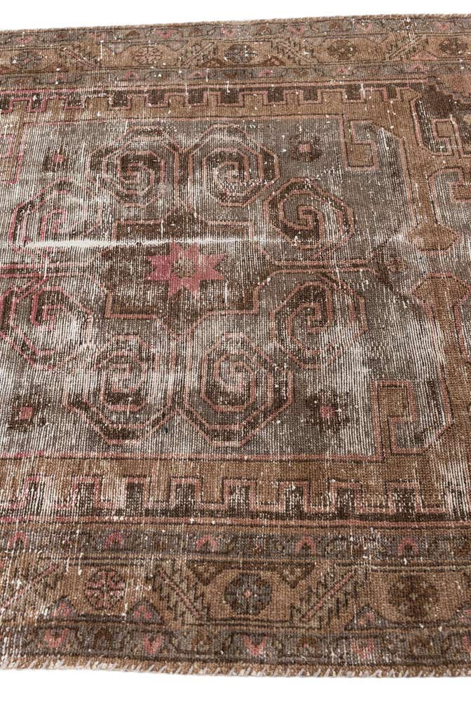 4' 3 x 6' 3 Hand Knotted Ultra Vintage Persian Wool Rug