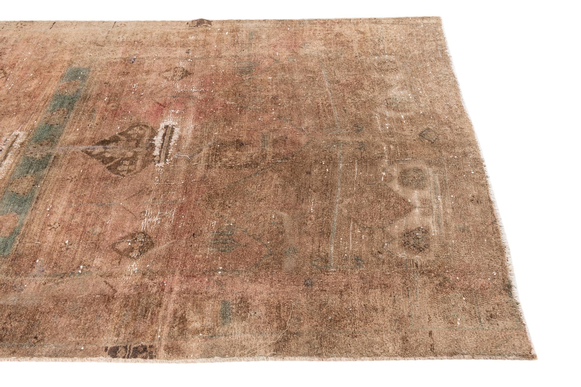 4' 10 x 8' 3 Hand Knotted Ultra Vintage Persian Wool Rug