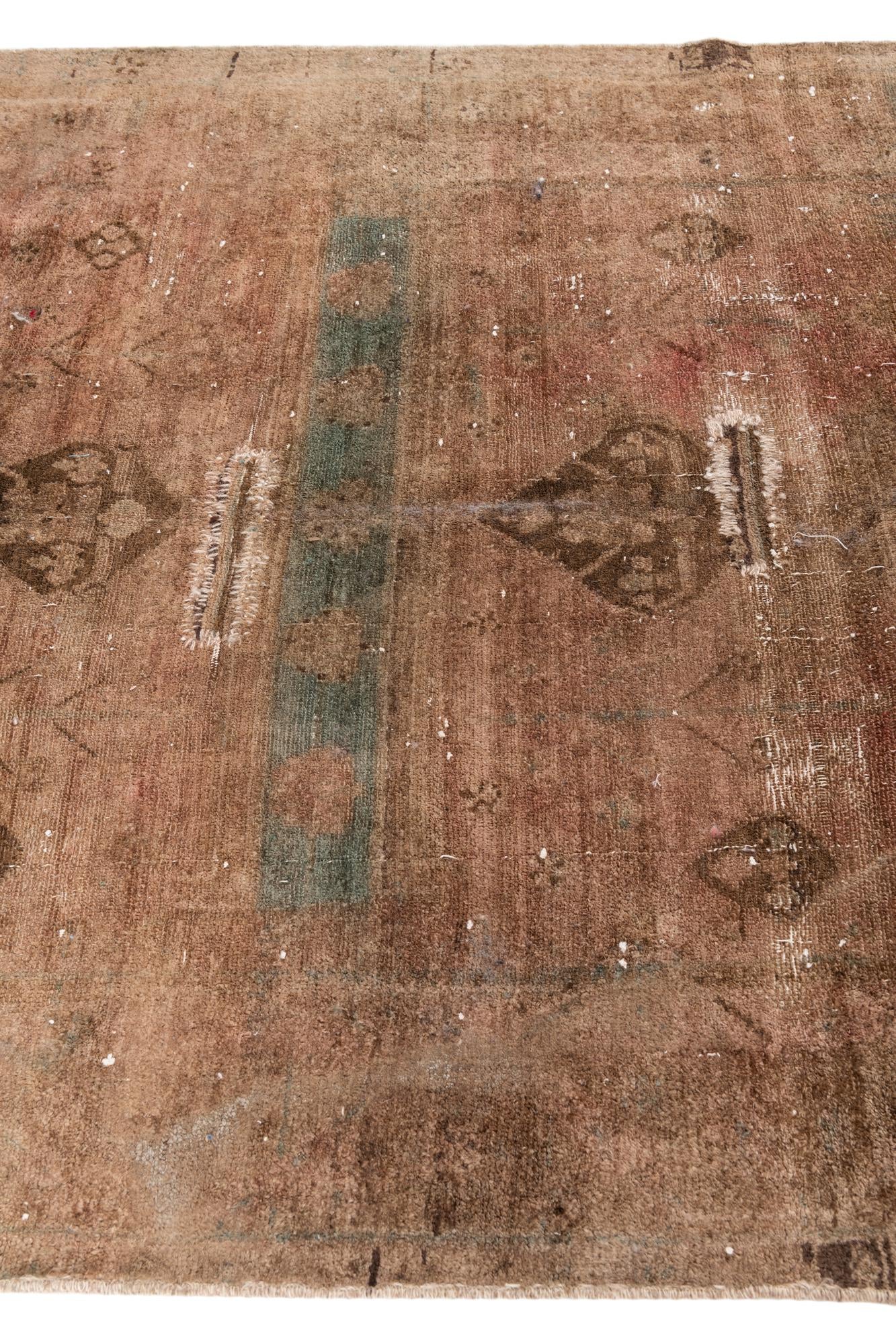 4' 10 x 8' 3 Hand Knotted Ultra Vintage Persian Wool Rug
