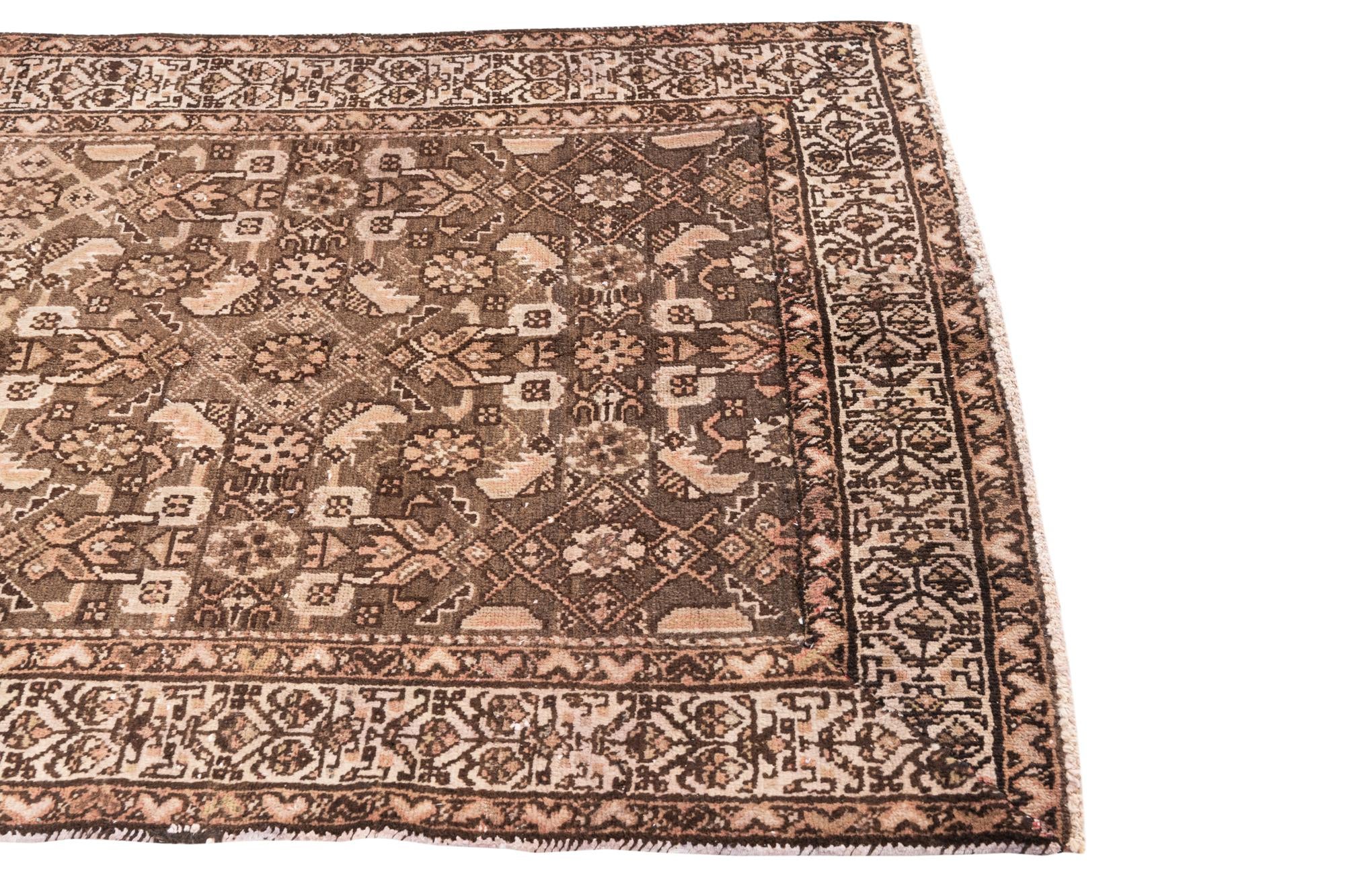 3' 10 x 5' 2 Hand Knotted Ultra Vintage Persian Wool Rug