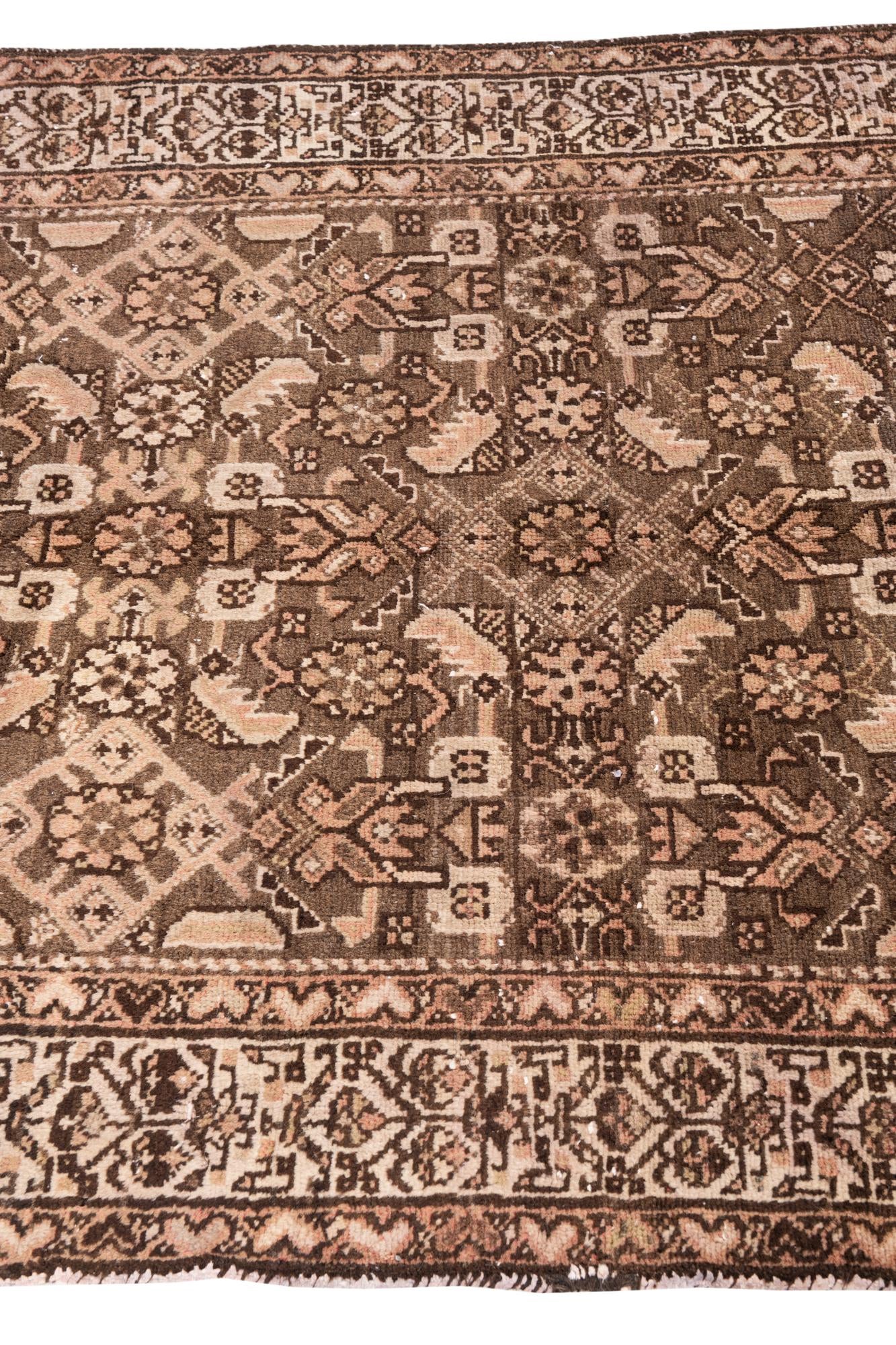 3' 10 x 5' 2 Hand Knotted Ultra Vintage Persian Wool Rug