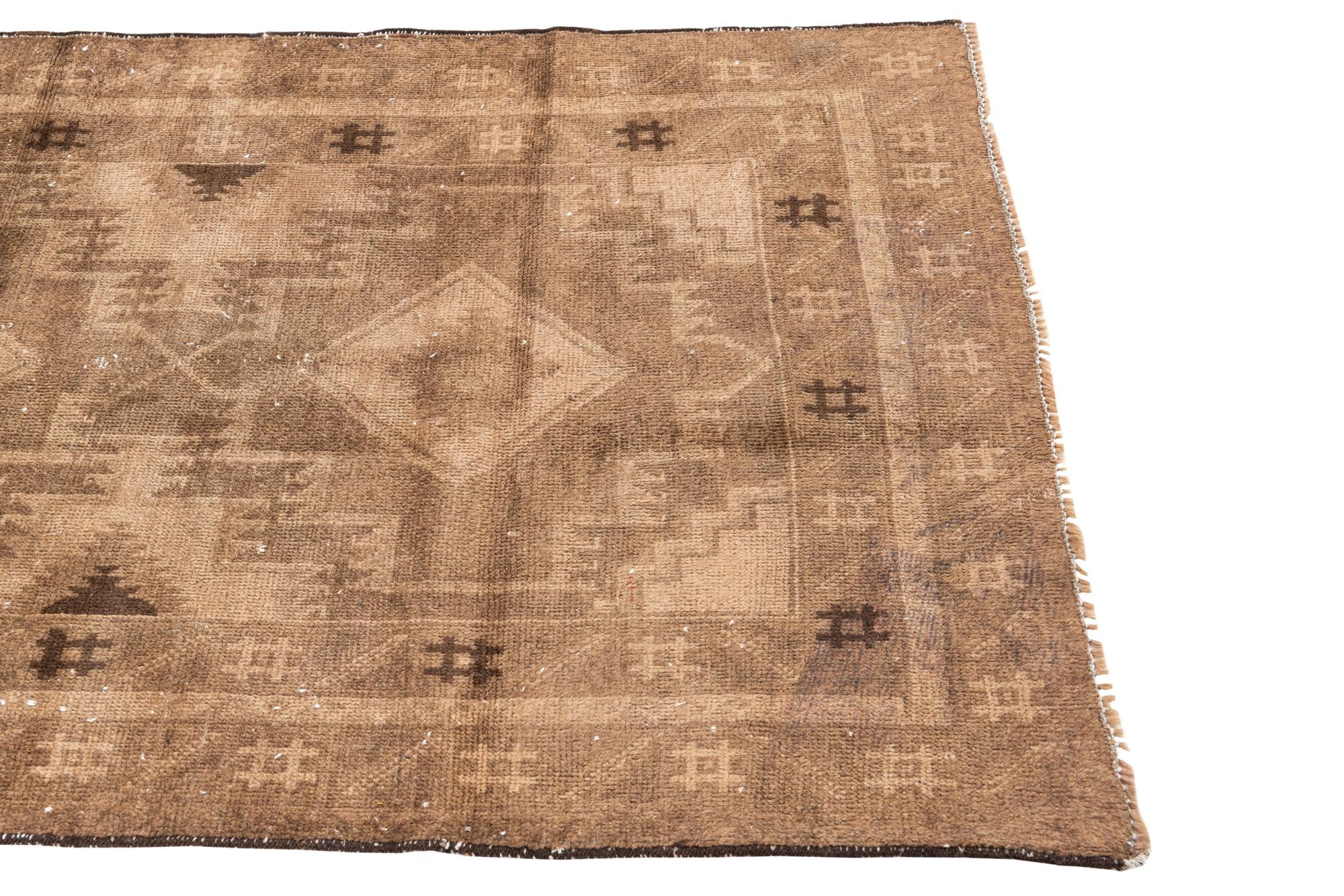 3' 5 x 6' 6 Hand Knotted Ultra Vintage Persian Wool Rug