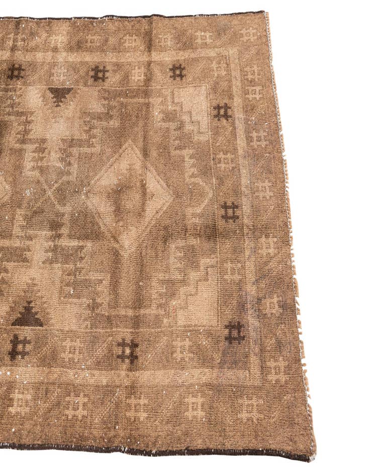 Detail image of 3' 5 x 6' 6  Hand Knotted Ultra Vintage Persian Wool Rug