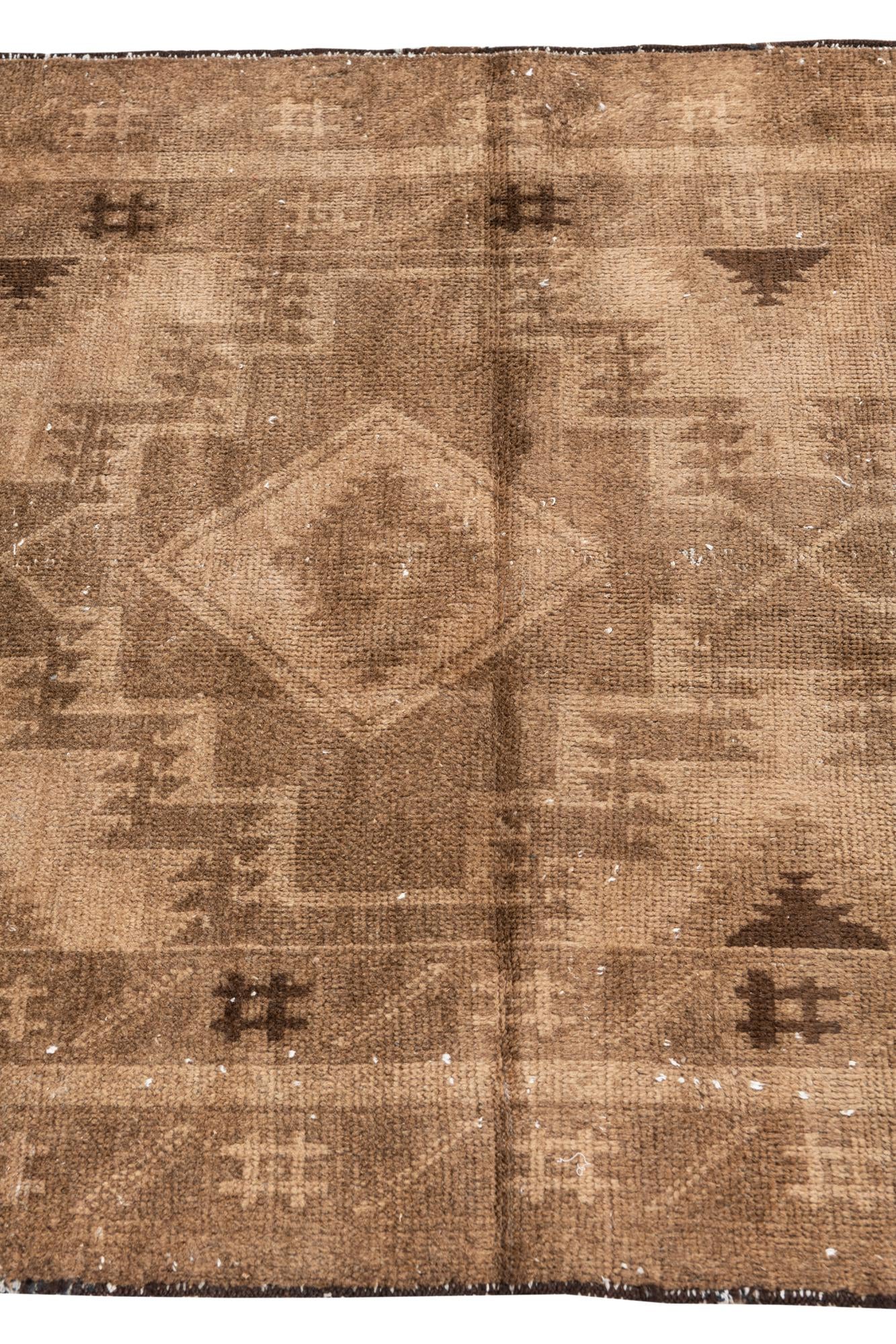3' 5 x 6' 6 Hand Knotted Ultra Vintage Persian Wool Rug