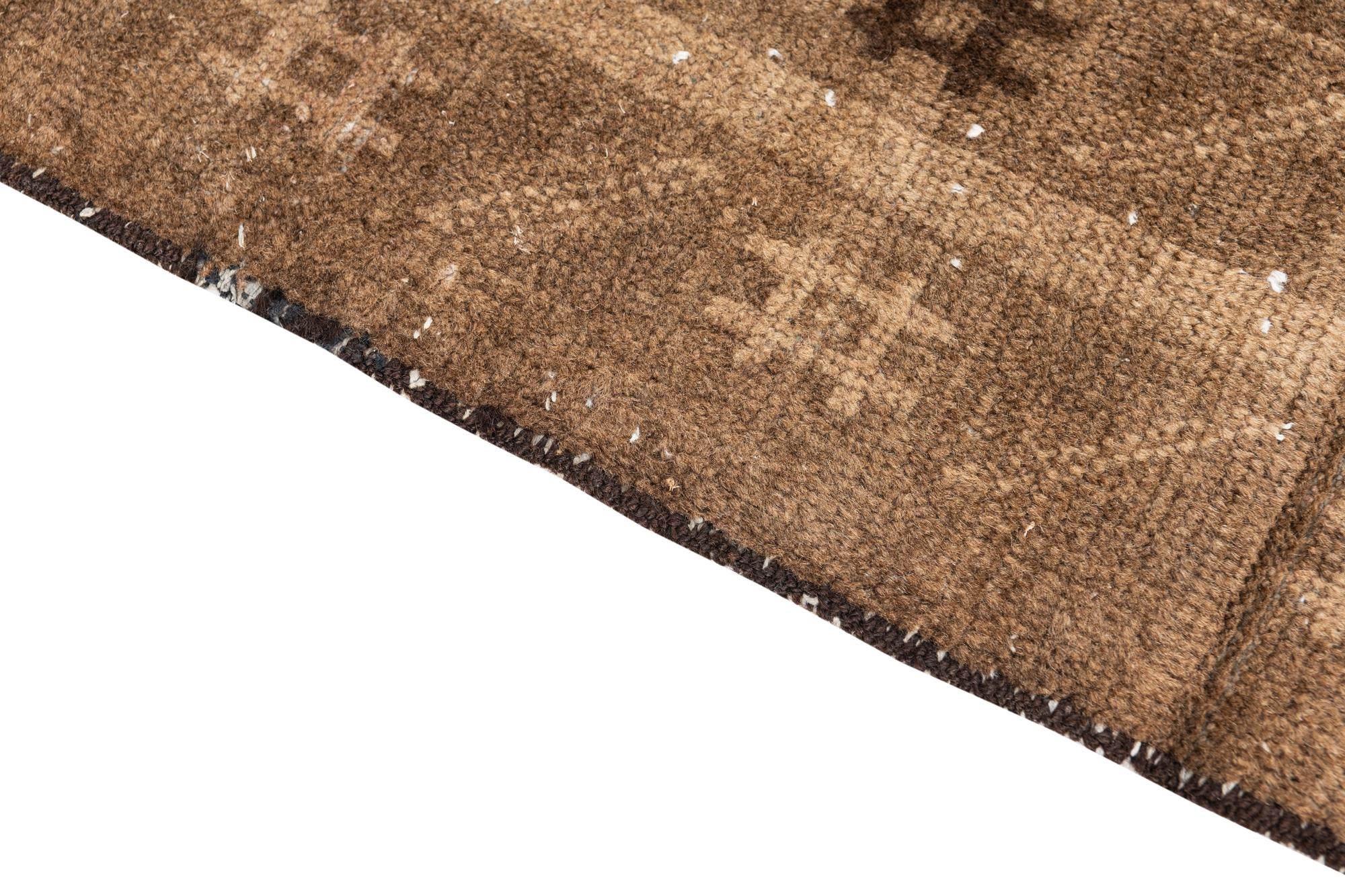 3' 5 x 6' 6 Hand Knotted Ultra Vintage Persian Wool Rug