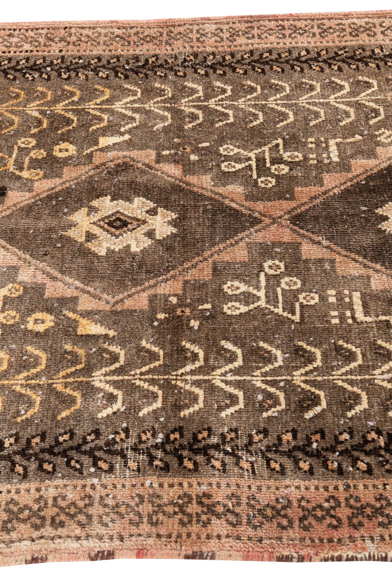 4' x 6' 6 Hand Knotted Ultra Vintage Persian Wool Rug