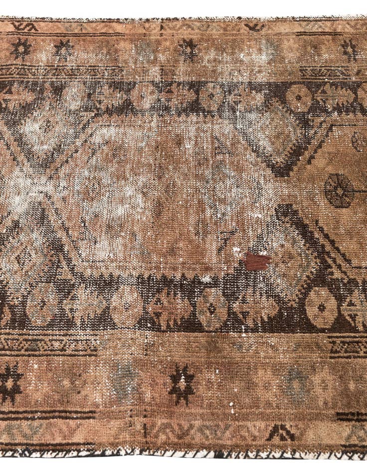 Detail image of 3' 4 x 6'  Hand Knotted Ultra Vintage Persian Wool Rug