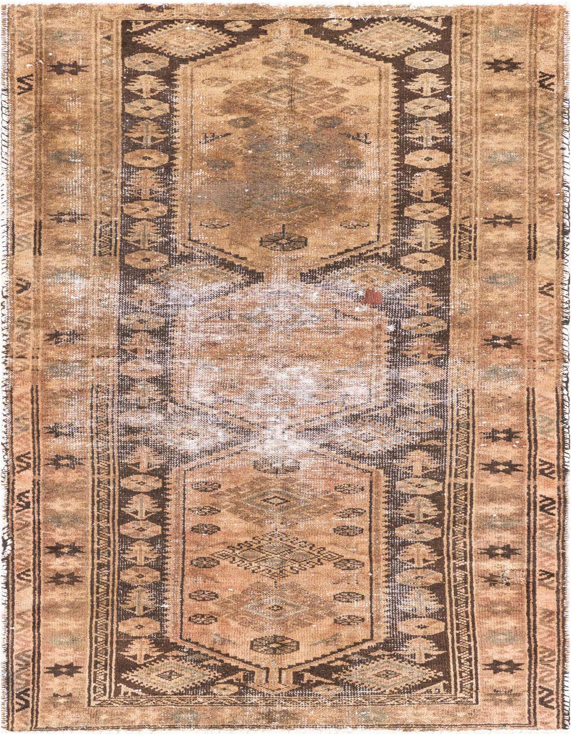 Primary image 3' 4 x 6'  Hand Knotted Ultra Vintage Persian Wool Rug