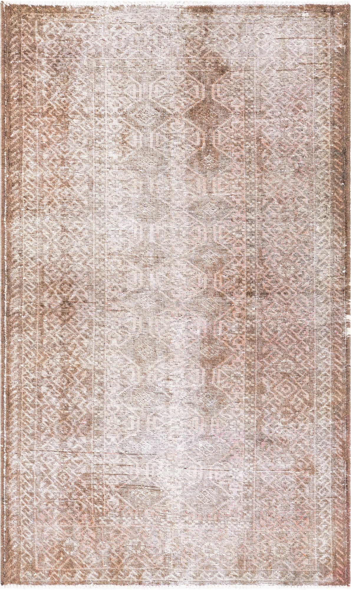 4' x 6' 9 Hand Knotted Ultra Vintage Persian Wool Rug
