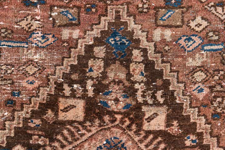 3' 8 x 5' 2 Hand Knotted Ultra Vintage Persian Wool Rug