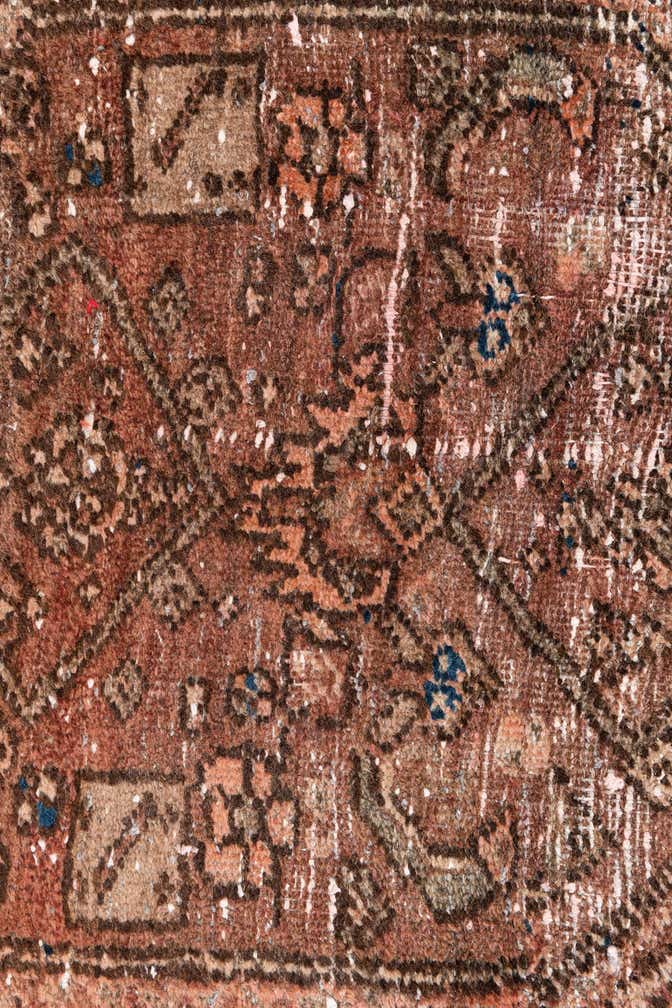 3' 8 x 5' 2 Hand Knotted Ultra Vintage Persian Wool Rug