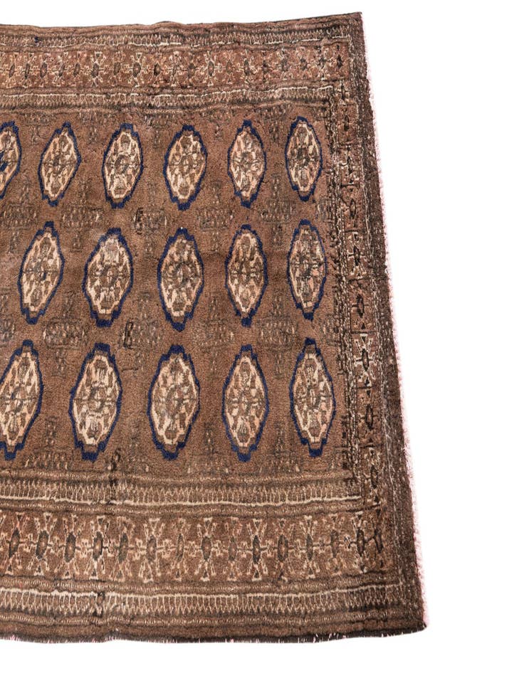 Detail image of 3' 8 x 4' 8  Hand Knotted Ultra Vintage Persian Wool Rug