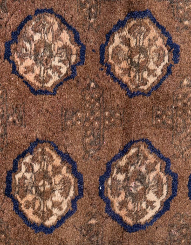 Detail image of 3' 8 x 4' 8  Hand Knotted Ultra Vintage Persian Wool Rug