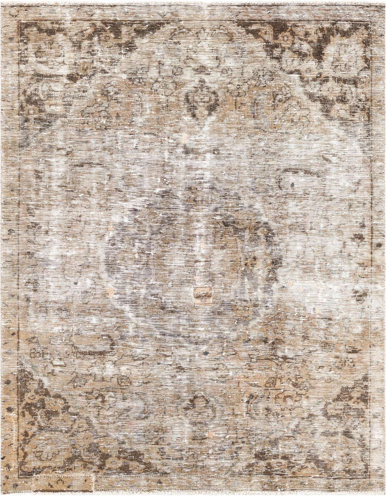 Primary image 4' 9 x 7' 8  Hand Knotted Ultra Vintage Persian Wool Rug