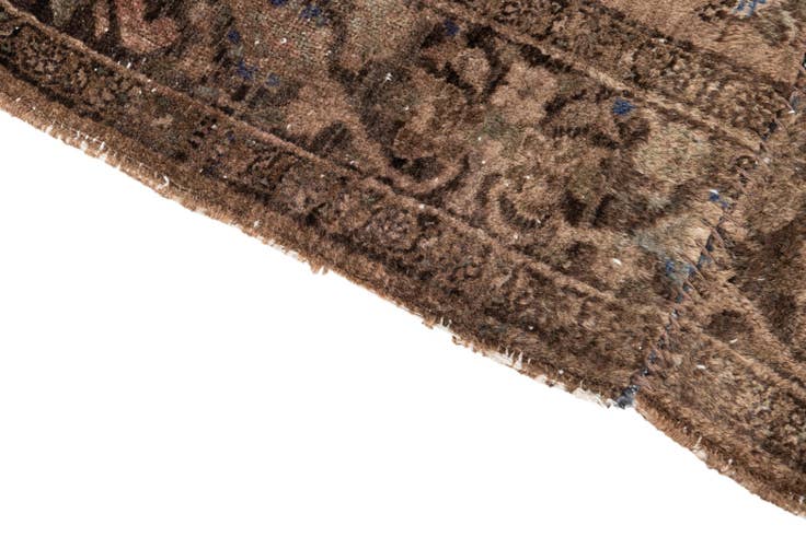 Detail image of 4' 3 x 6' Hand Knotted Ultra Vintage Persian Wool Rug