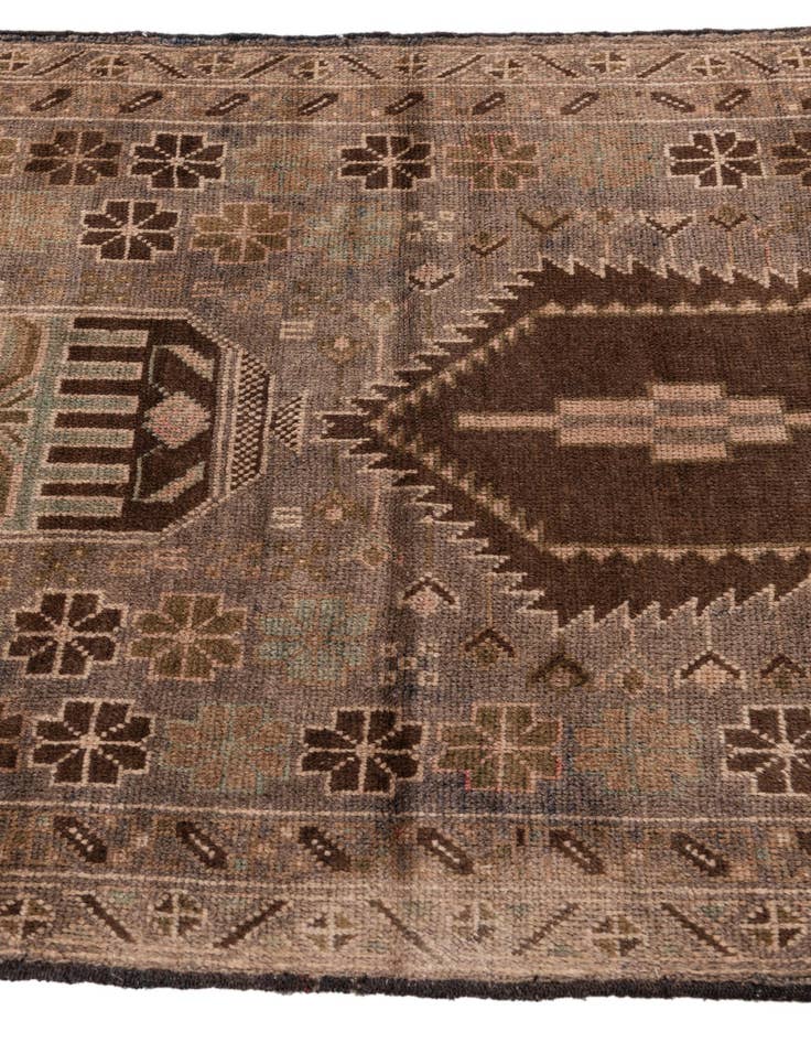Detail image of 3' 3 x 6' 3  Hand Knotted Ultra Vintage Persian Wool Rug