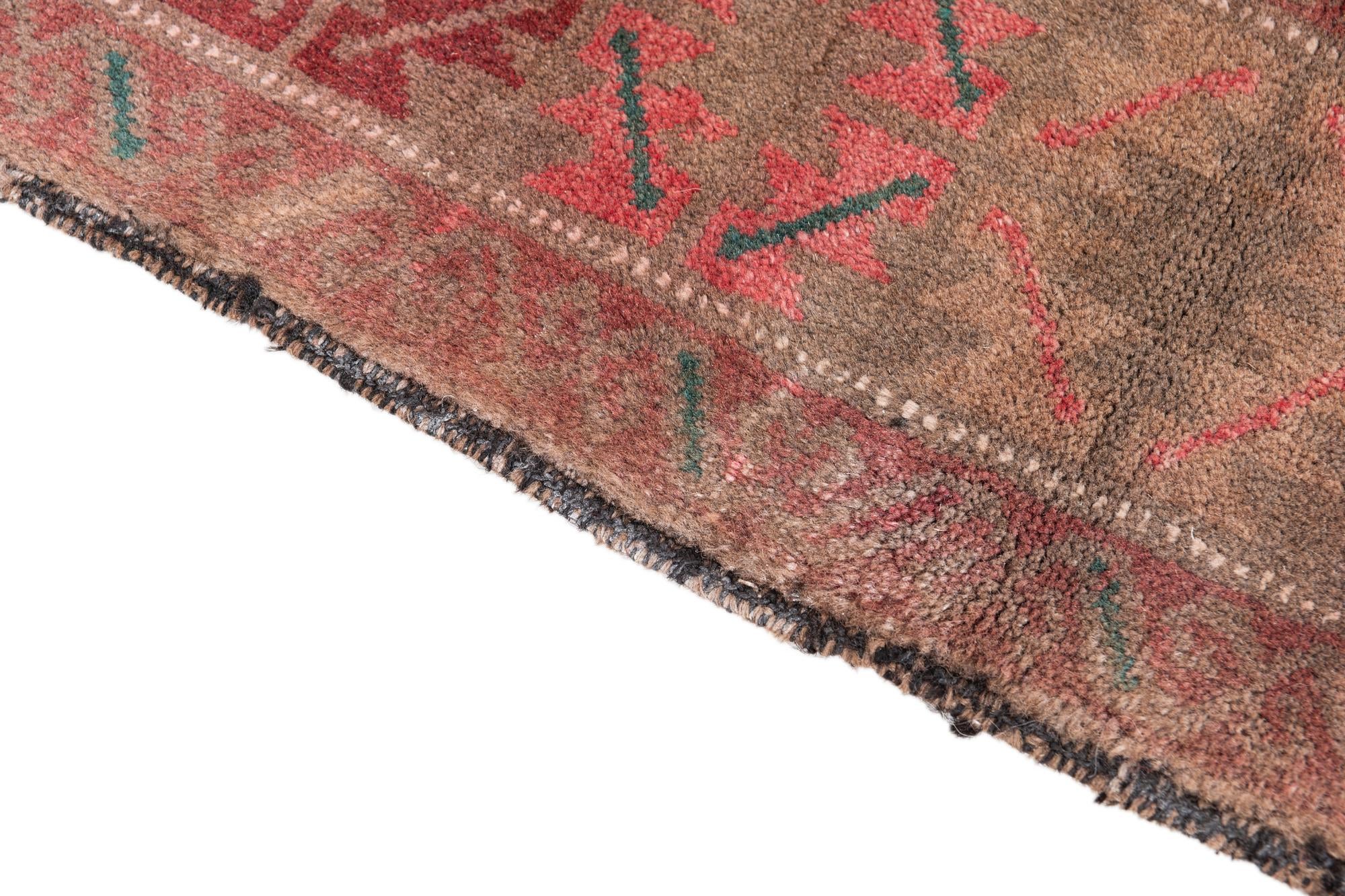 3' 8 x 6' 2 Hand Knotted Ultra Vintage Persian Wool Rug