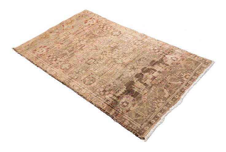 Detail image of 3' 1 x 5' 5 Hand Knotted Ultra Vintage Persian Wool Rug