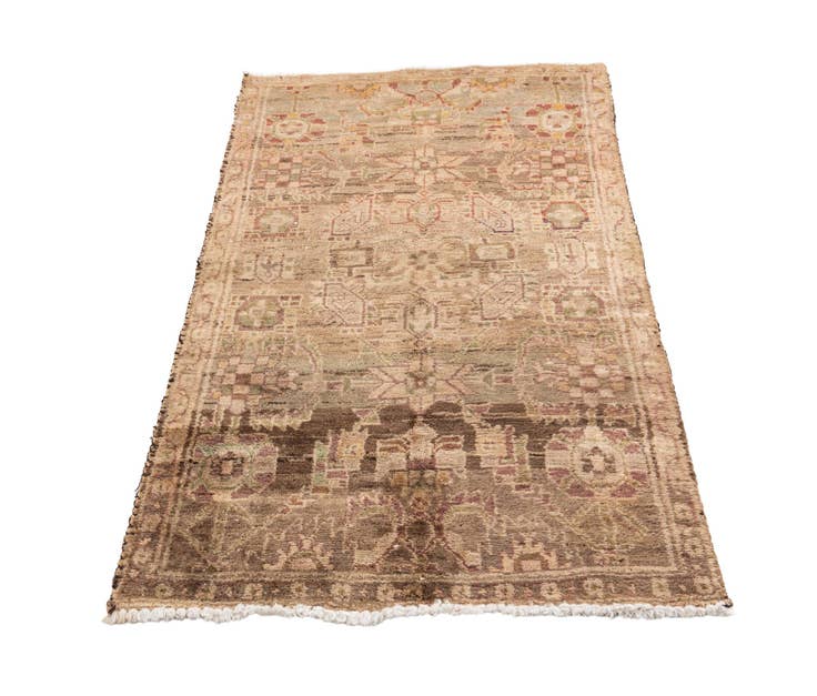 Detail image of 3' 1 x 5' 5 Hand Knotted Ultra Vintage Persian Wool Rug