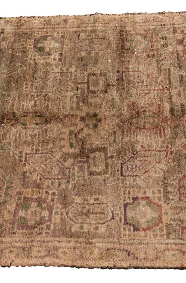 Detail image of 3' 1 x 5' 5 Hand Knotted Ultra Vintage Persian Wool Rug