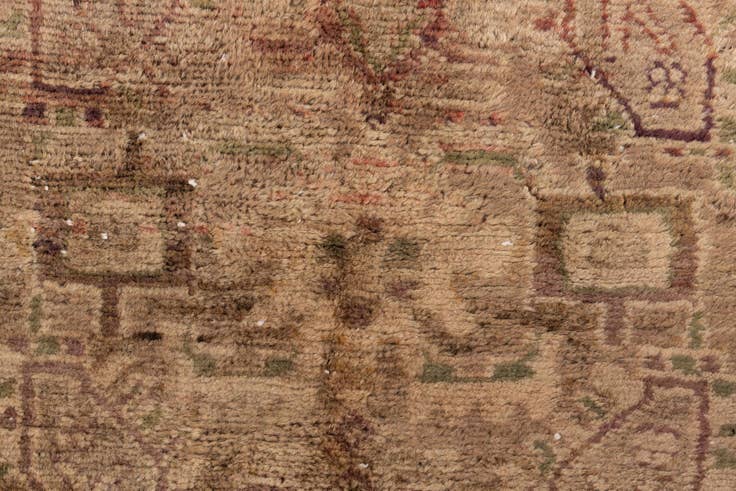 Detail image of 3' 1 x 5' 5 Hand Knotted Ultra Vintage Persian Wool Rug