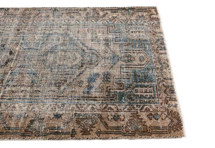 3' 10 x 6' 8 Hand Knotted Ultra Vintage Persian Wool Rug