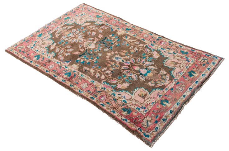 Detail image of 3' x 5' 6 Hand Knotted Ultra Vintage Persian Wool Rug