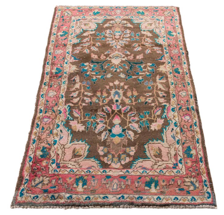 Detail image of 3' x 5' 6 Hand Knotted Ultra Vintage Persian Wool Rug