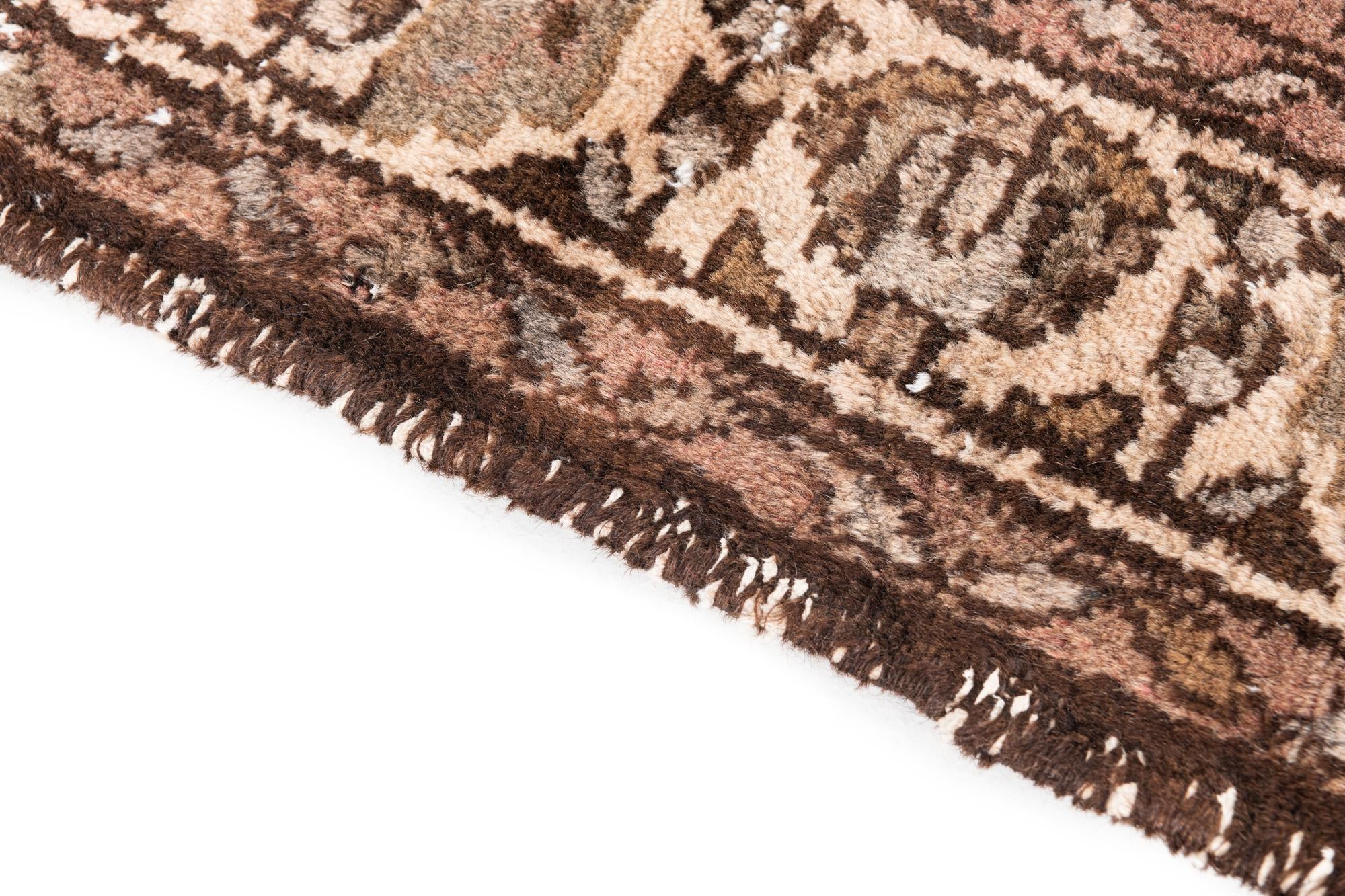 3' 7 x 6' 5 Hand Knotted Ultra Vintage Persian Wool Rug