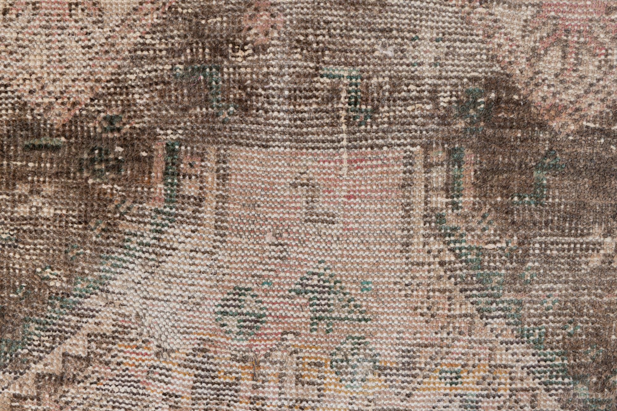 3' 10 x 5' 4 Hand Knotted Ultra Vintage Persian Wool Rug