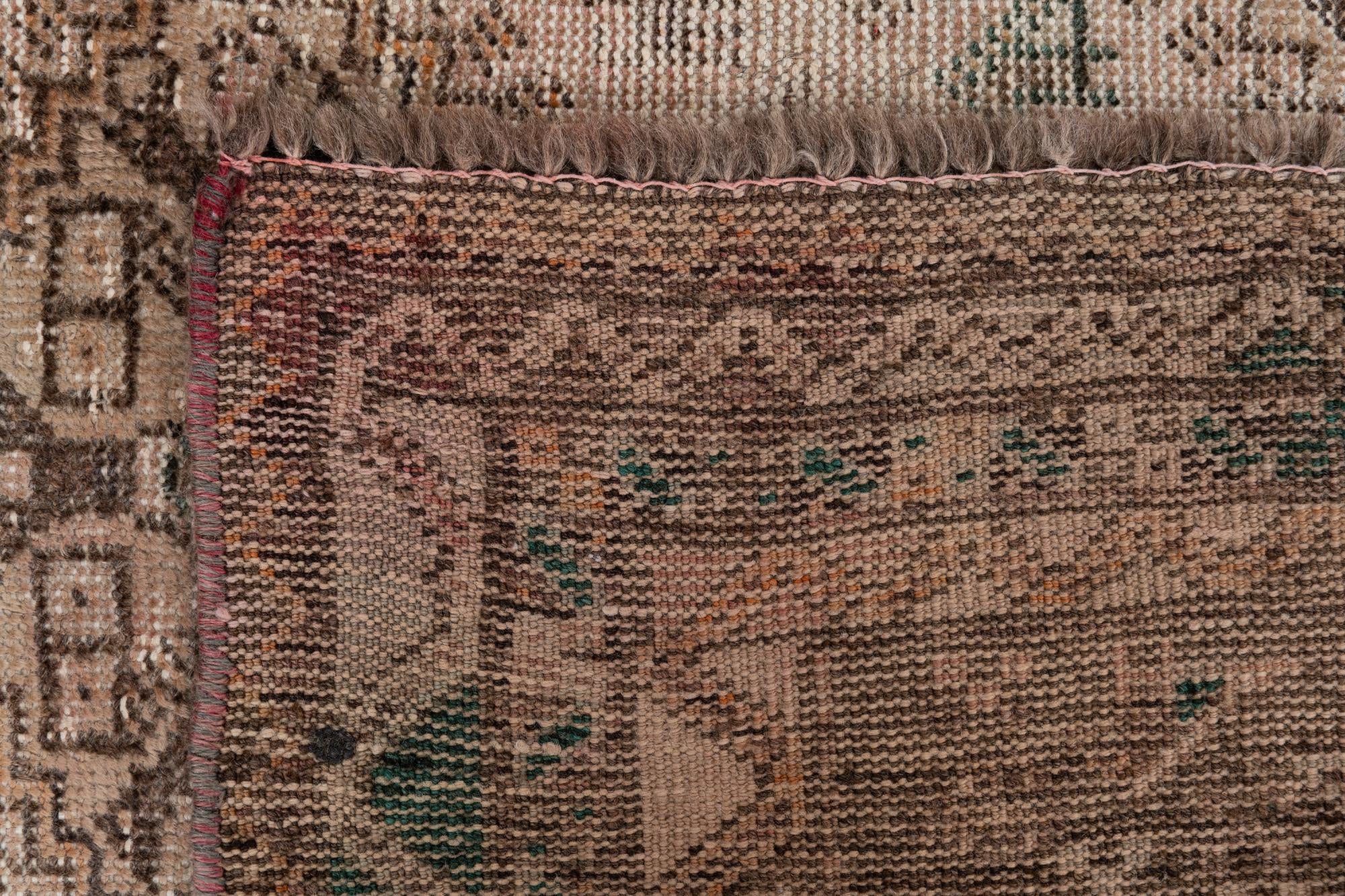 3' 10 x 5' 4 Hand Knotted Ultra Vintage Persian Wool Rug