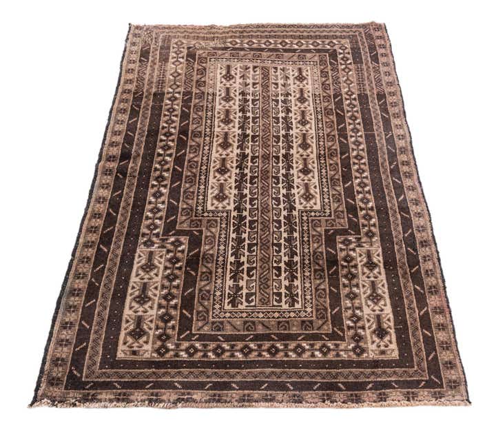 3' x 4' 8 Hand Knotted Ultra Vintage Persian Wool Rug